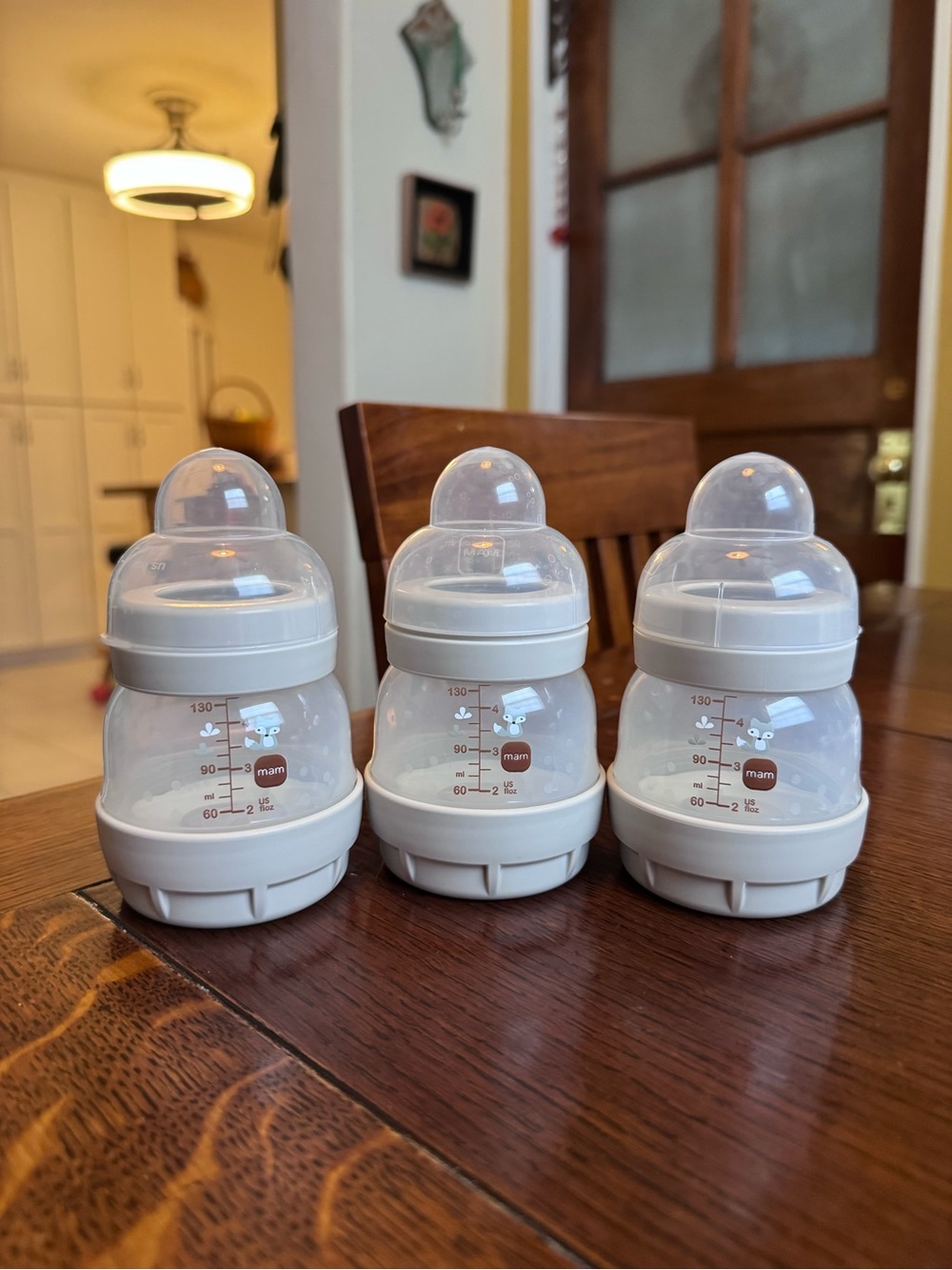 MAM Baby Feeding Bottle - Beige (Set of 3) - Woodland fox